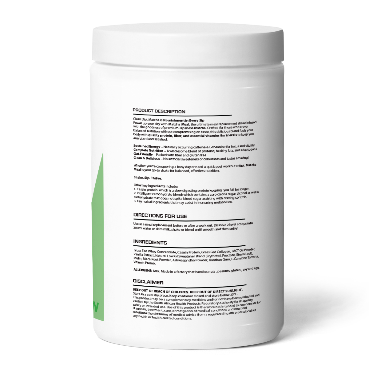 My Wellness Clean Diet Matcha 1kg Vanilla Matcha