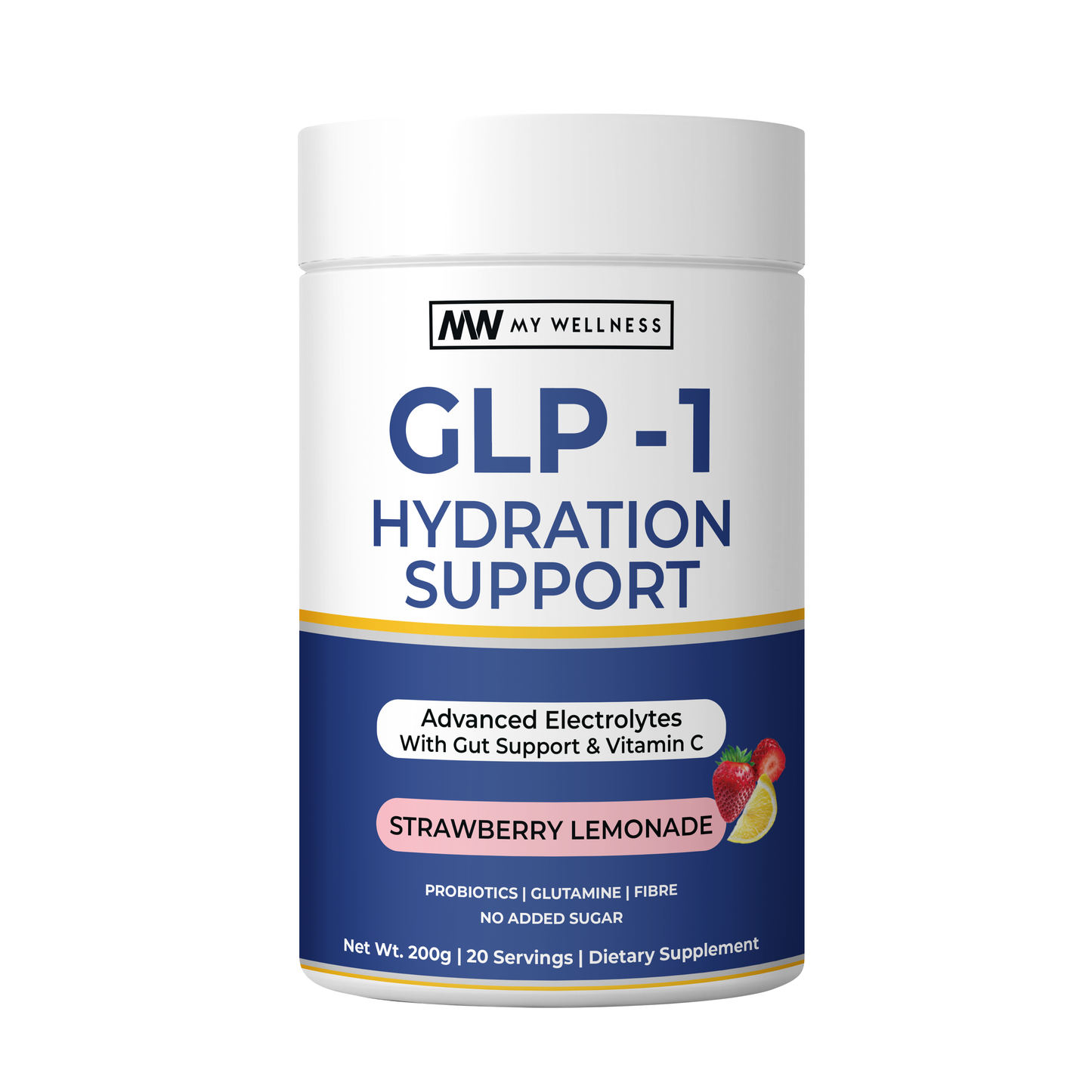 GLP-1 Hydration Support Strawberry Lemonade 200g (Sugar Free)