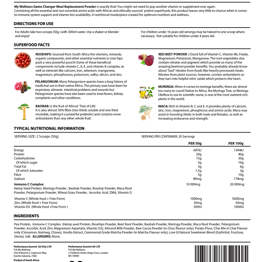 
                      
                        My Wellness Game Changer Meal Replacement 1kg
                      
                    