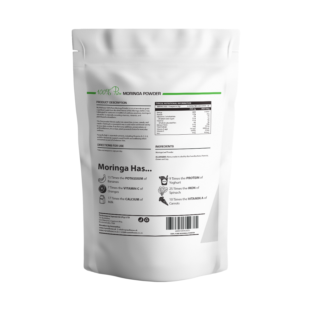 My Wellness 100% Pure Moringa Powder 200g